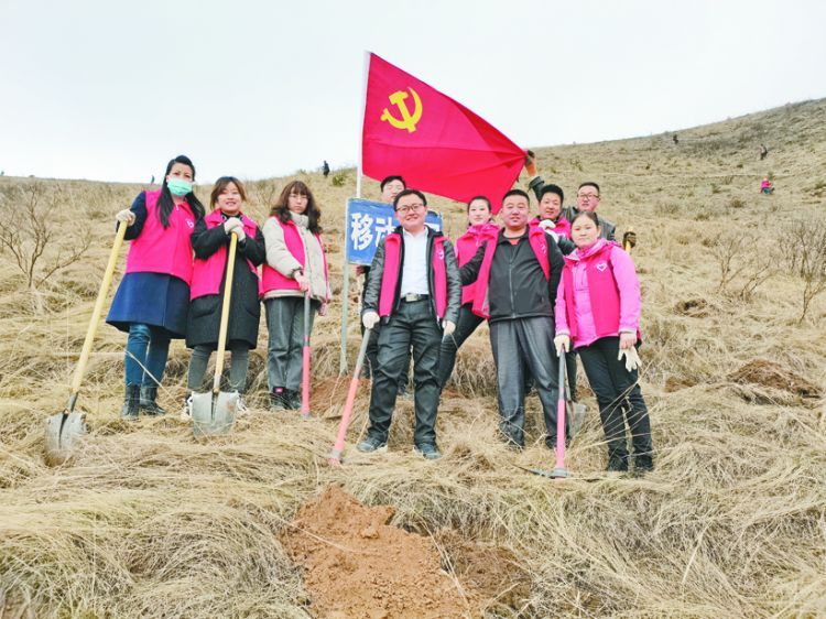 党员志愿者开展义务植树